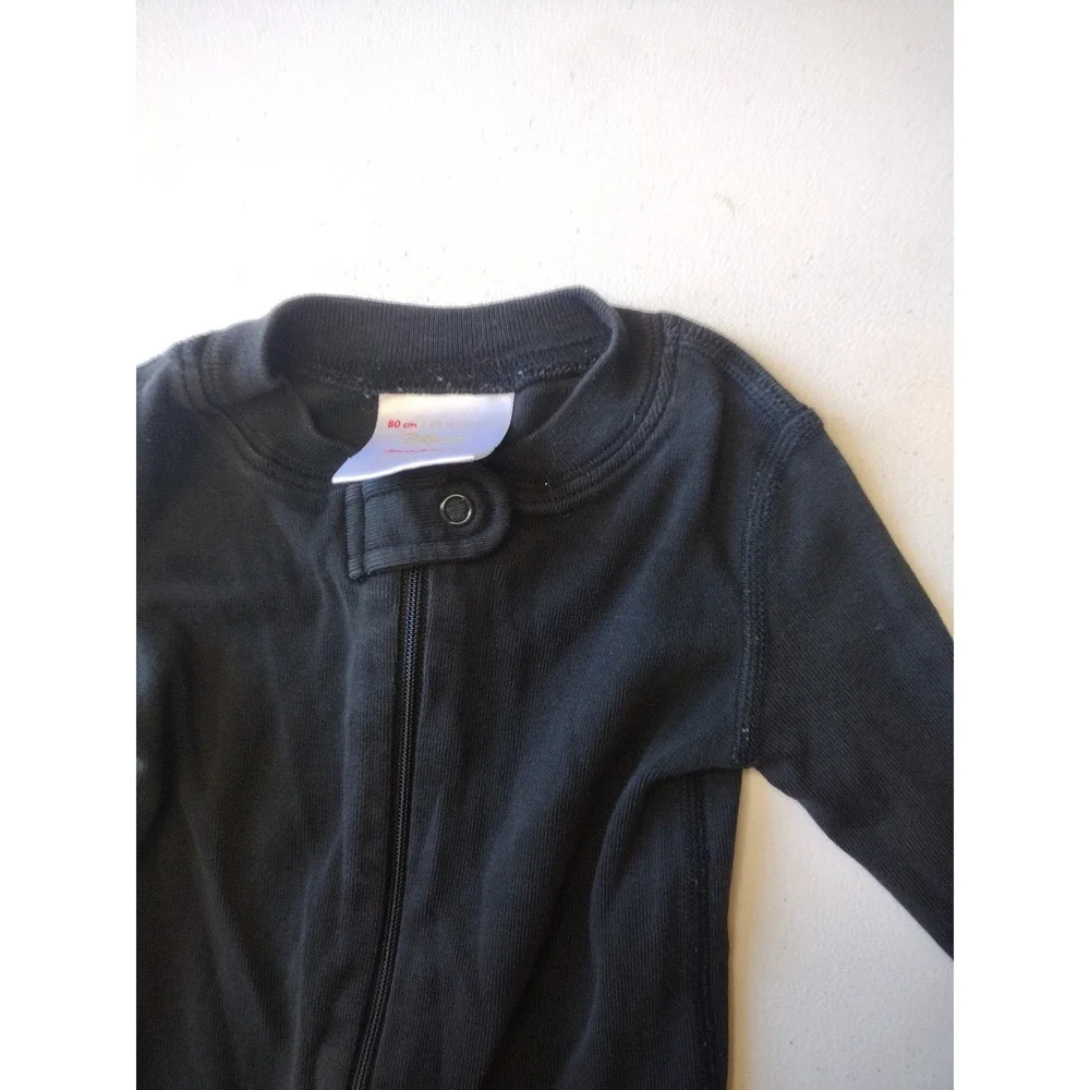Hanna‎ Andersson Disney Mickey Mouse Organic Cotton Zip Sleeper Pajamas 18-24M